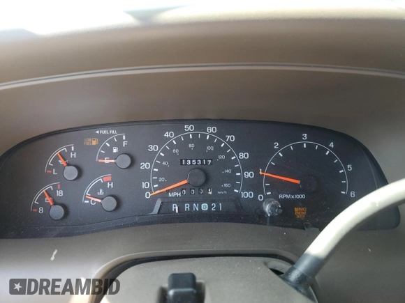 2001 Ford Excursion Limited with VIN 1FMNU42S21EA08925, listed as a Copart auction lot 59700105 with 135,317 mi miles and Clean title. Bid and sale history available at DreamBid. Image 9.