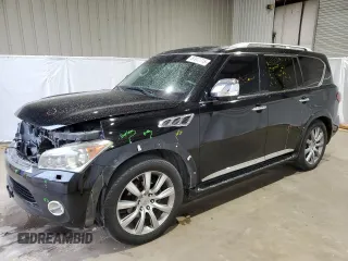 2011 Infiniti QX56 8-passenger with VIN JN8AZ2NC3B9300479, listed as a Copart auction lot 87917715 with 168,276 mi miles and Salvage Title. Bid and sale history available at carsss.com. Image 1.