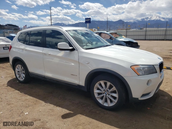 2013 BMW X3 xDrive28i with VIN 5UXWX9C5XD0A13315, listed as a Copart auction lot 54161245 with 0 mi miles and Clean Title. Bid and sale history available at carsss.com. Image 4.