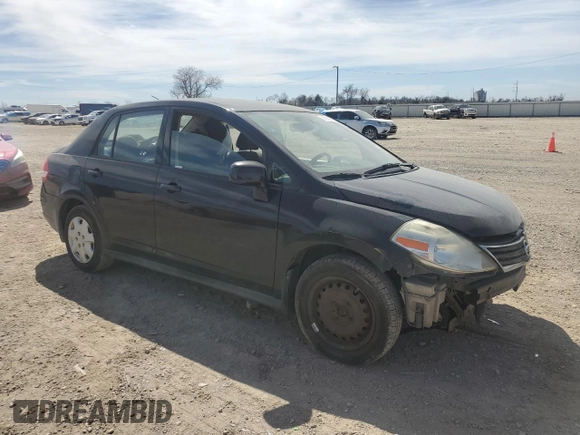 2010 Nissan Versa S with VIN 3N1BC1AP0AL409740, listed as a Copart auction lot 48996685 with 136,924 mi miles and Salvage Title. Bid and sale history available at DreamBid. Image 4.
