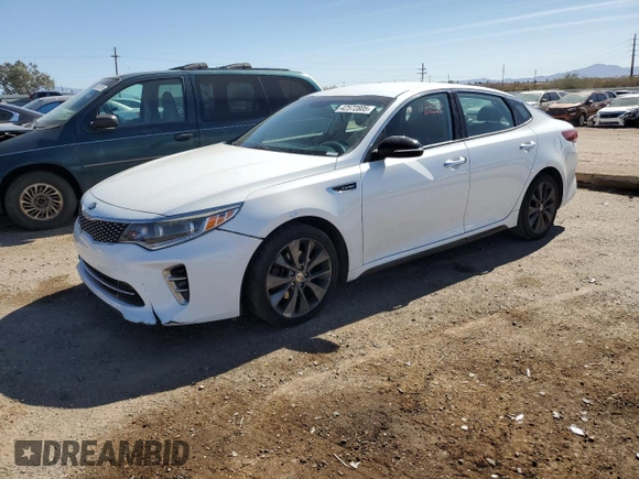 2017 Kia Optima SX with VIN 5XXGW4L2XHG137491, listed as a Copart auction lot 42572805 with 104,323 mi miles and Salvage title. Bid and sale history available at DreamBid. Image 1.