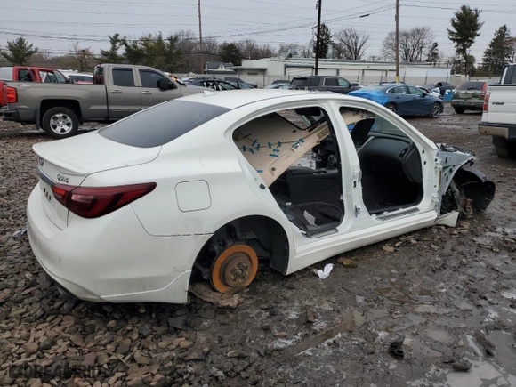 2020 Infiniti Q50 RED SPORT 400 with VIN JN1FV7AP3LM630188, listed as a Copart auction lot 44152815 with NaN miles and Salvage Title. Bid and sale history available at carsss.com. Image 3.