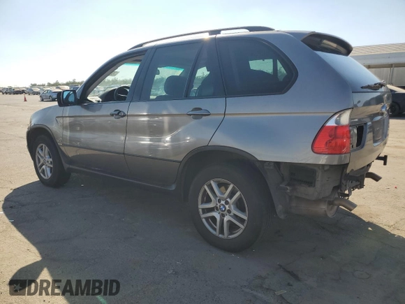 2005 BMW X5 3.0i with VIN 5UXFA13595LY02037, listed as a Copart auction lot 75937804 with 194,485 mi miles and Salvage Title. Bid and sale history available at carsss.com. Image 2.