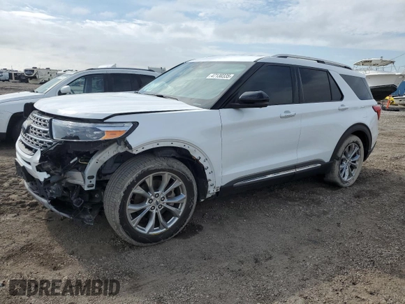 2022 Ford Explorer Limited with VIN 1FMSK7FH0NGA56278, listed as a Copart auction lot 47130335 with 64,514 mi miles and Salvage Title. Bid and sale history available at carsss.com. Image 1.