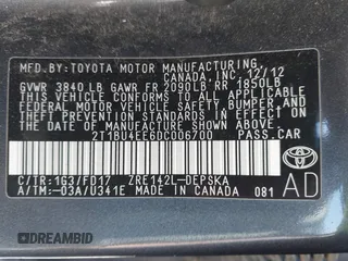 2013 Toyota Corolla L with VIN 2T1BU4EE6DC006700, listed as a IAAI auction lot 41953469 with 1 mi miles. Bid and sale history available at carsss.com. Image 9.