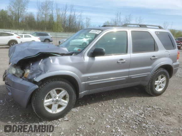 2007 Ford Escape Hybrid with VIN 1FMCU49HX7KB43999, listed as a Copart auction lot 53320974 with 203,002 mi miles and Non Repairable. Bid and sale history available at carsss.com. Image 1.