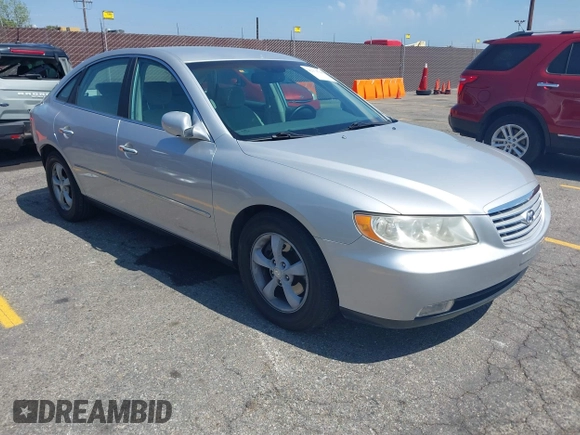 2006 Hyundai Azera SE with VIN KMHFC46F76A073367, listed as a IAAI auction lot 42174768 with 49,314 mi miles and . Bid and sale history available at DreamBid. Image 1.
