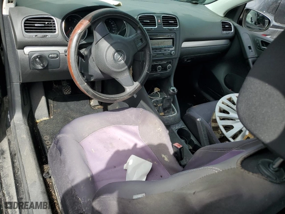 2012 Volkswagen Golf w/Conv & Sunroof with VIN WVWAB7AJ4CW281476, listed as a Copart auction lot 74476374 with 0 mi miles and Salvage Title. Bid and sale history available at carsss.com. Image 8.