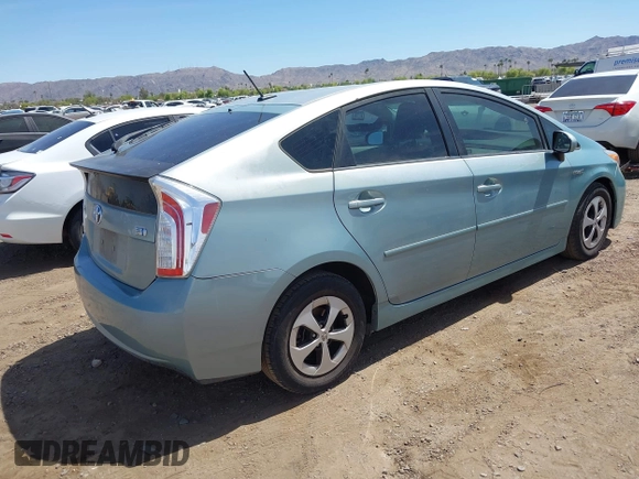 2014 Toyota Prius Four with VIN JTDKN3DUXE1765906, listed as a IAAI auction lot 42171475 with 149,632 mi miles. Bid and sale history available at carsss.com. Image 4.