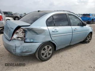 2010 Hyundai Accent GLS with VIN KMHCN4AC9AU422918, listed as a Copart auction lot 51792265 with 0 mi miles and Salvage Title. Bid and sale history available at carsss.com. Image 3.
