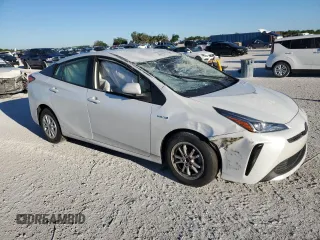 2022 Toyota Prius L Eco with VIN JTDKAMFU4N3157754, listed as a Copart auction lot 49533745 with Not Provided miles and Non Repairable. Bid and sale history available at DreamBid. Image 4.