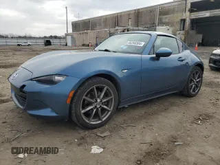 2018 Mazda MX-5 Miata RF Grand Touring with VIN JM1NDAM74J0205281, listed as a Copart auction lot 86260304 with 73,726 mi miles and Salvage Title. Bid and sale history available at carsss.com. Image 1.