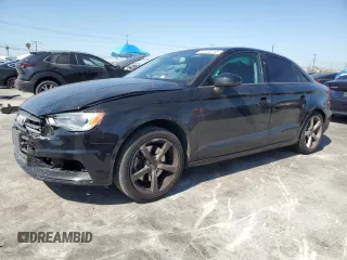 2015 Audi A3 1.8T Premium with VIN WAUACGFF7F1039653, listed as a Copart auction lot 52120215 with 106,666 mi miles and Salvage Title. Bid and sale history available at carsss.com. Image 1.