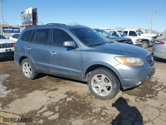 2009 Hyundai Santa Fe SE with VIN 5NMSH13E49H238428, listed as a Copart auction lot 88293925 with 195,173 mi miles and Salvage Title. Bid and sale history available at carsss.com. Image 4.