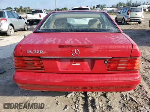 1997 Mercedes-Benz SL 500 z VIN WDBFA63F1VF151359, wystawiony jako Copart lot #76164124 z przebiegiem 98 760 mil mil oraz Czysty tytuł • Clean title. Historia ofert i sprzedaży dostępna na DreamBid. Obrazek 6.