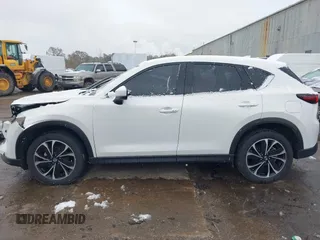 2023 Mazda CX-5 2.5 S Premium Package with VIN JM3KFBDM9P0124382, listed as a IAAI auction lot 40908008 with 25,148 mi miles. Bid and sale history available at carsss.com. Image 14.