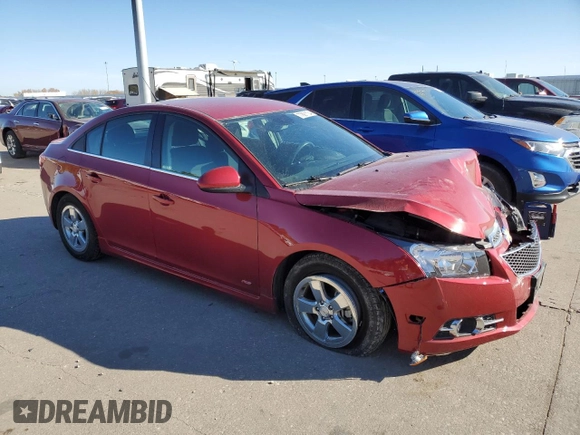 2013 Chevrolet Cruze 1LT with VIN 1G1PC5SB2D7326132, listed as a Copart auction lot 77891104 with 45,177 mi miles and Salvage Title. Bid and sale history available at carsss.com. Image 4.
