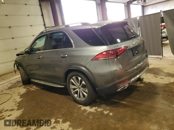 2022 Mercedes-Benz GLE 450 with VIN 4JGFB5KB3NA601982, listed as a Copart auction lot 46053525 with 32,653 mi miles and Salvage title. Bid and sale history available at DreamBid. Image 2.
