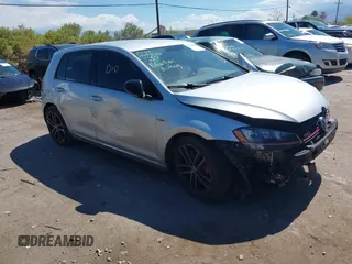 2017 Volkswagen Golf GTI S z VIN 3VW447AU8HM024102, wystawiony jako IAAI lot #42374700 z przebiegiem 79 459 mil mil oraz . Historia ofert i sprzedaży dostępna na DreamBid. Obrazek 1.