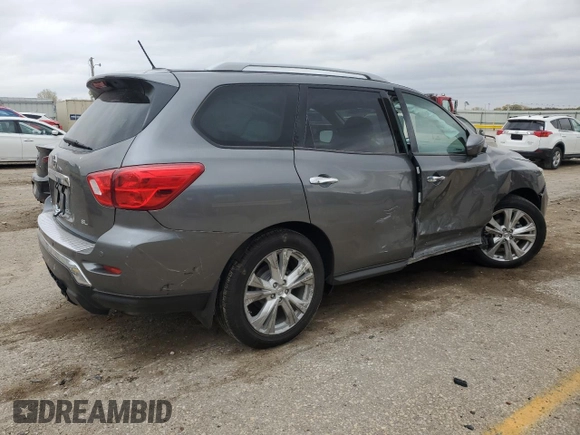 2018 Nissan Pathfinder SL with VIN 5N1DR2MN7JC648231, listed as a Copart auction lot 78738454 with 90,242 mi miles and Salvage Title. Bid and sale history available at carsss.com. Image 3.