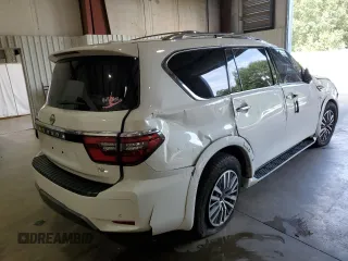2022 Nissan Armada SL with VIN JN8AY2BCXN9160569, listed as a Copart auction lot 69998584 with 64,025 mi miles and Salvage Title. Bid and sale history available at carsss.com. Image 3.