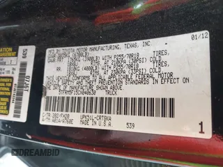2012 Toyota Tundra z VIN 5TFRM5F15CX040630, wystawiony jako IAAI lot #42213728 z przebiegiem 242 469 mil mil oraz . Historia ofert i sprzedaży dostępna na DreamBid. Obrazek 9.