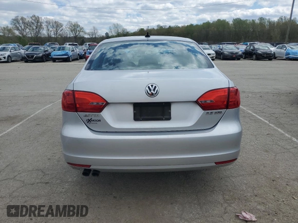 2012 Volkswagen Jetta SEL with VIN 3VWLX7AJXCM361484, listed as a Copart auction lot 53260985 with 155,585 mi miles and Salvage title. Bid and sale history available at DreamBid. Image 6.