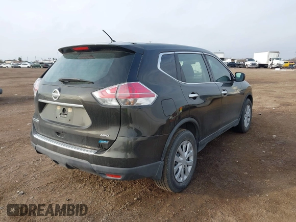 2014 Nissan Rogue SV with VIN 5N1AT2MV5EC807628, listed as a IAAI auction lot 41442792 with 52,964 mi miles. Bid and sale history available at carsss.com. Image 4.