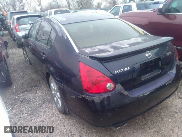 2007 Nissan Maxima 3.5 SE with VIN 1N4BA41EX7C836193, listed as a IAAI auction lot 36104305 with 1 mi miles. Bid and sale history available at carsss.com. Image 3.