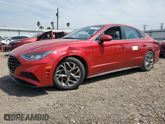 2020 Hyundai Sonata SEL z VIN 5NPEL4JA7LH022211, wystawiony jako Copart lot #51542825 z przebiegiem Nie podano mil oraz Szkoda całkowita • Salvage title. Historia ofert i sprzedaży dostępna na DreamBid. Obrazek 1.