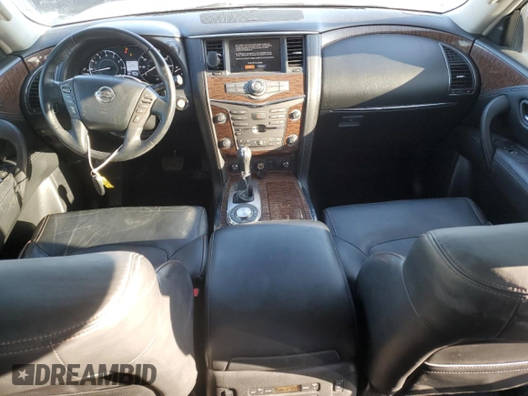 2018 Nissan Armada Platinum with VIN JN8AY2NF8J9333487, listed as a Copart auction lot 46295745 with 58,876 mi miles and Salvage Title. Bid and sale history available at carsss.com. Image 8.