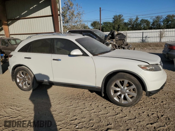 2008 Infiniti FX with VIN JNRAS08U78X101514, listed as a Copart auction lot 76531454 with 145,301 mi miles and Salvage Title. Bid and sale history available at DreamBid. Image 4.