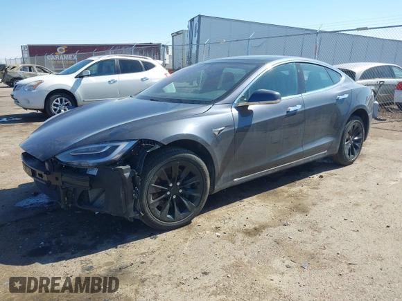 2018 Tesla Model S 75D with VIN 5YJSA1E21JF287115, listed as a IAAI auction lot 41850318 with Not provided miles and . Bid and sale history available at DreamBid. Image 2.