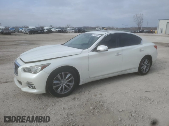 2017 Infiniti Q50 2.0t Premium with VIN JN1CV7AR7HM681396, listed as a Copart auction lot 86904894 with 110,600 mi miles and Salvage Title. Bid and sale history available at carsss.com. Image 1.