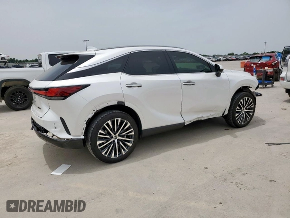 2025 Lexus RX 350 with VIN 2T2BAMBA2SC054715, listed as a Copart auction lot 57176265 with 18,241 mi miles and Salvage title. Bid and sale history available at DreamBid. Image 3.