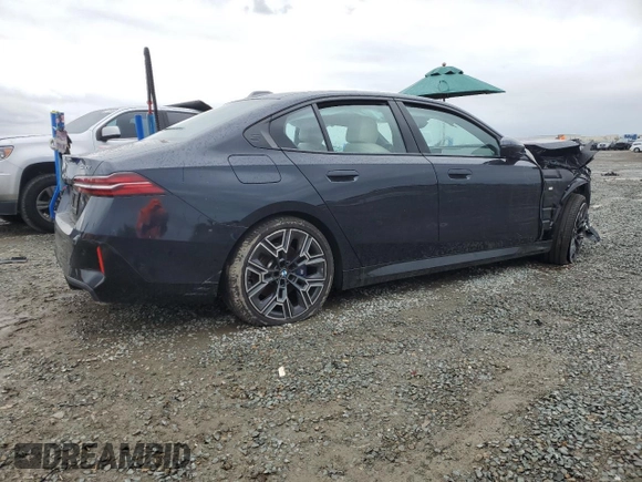 2024 BMW 5 Series 530i with VIN WBA43FJ04RCP70866, listed as a Copart auction lot 49156375 with 0 mi miles and Salvage Title. Bid and sale history available at carsss.com. Image 3.