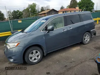 2012 Nissan Quest LE z VIN JN8AE2KP9C9031912, wystawiony jako Copart lot #59173225 z przebiegiem 136 859 mil mil oraz Szkoda całkowita • Salvage title. Historia ofert i sprzedaży dostępna na DreamBid. Obrazek 1.