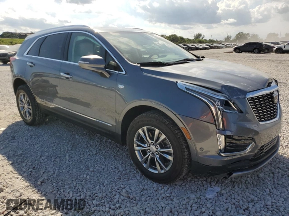 2021 Cadillac XT5 FWD Premium Luxury with VIN 1GYKNCR42MZ152066, listed as a Copart auction lot 44779085 with 11,529 mi miles and Salvage title. Bid and sale history available at DreamBid. Image 4.