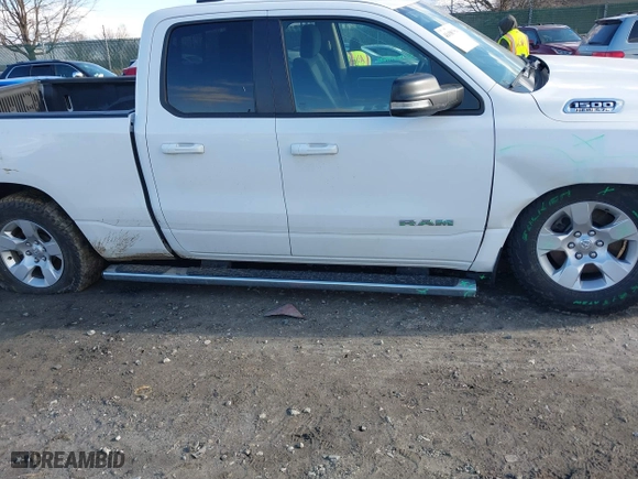 2021 Ram 1500 Big Horn with VIN 1C6SRFBT5MN557642, listed as a IAAI auction lot 41498784 with 53,000 mi miles. Bid and sale history available at carsss.com. Image 6.