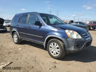 2006 Honda CR-V EX with VIN JHLRD78836C053445, listed as a Copart auction lot 48548255 with 111,495 mi miles and Salvage Title. Bid and sale history available at carsss.com. Image 4.