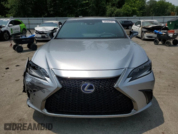 2022 Lexus ES 300h F Sport with VIN 58AGA1C16NU023275, listed as a Copart auction lot 59368385 with 56,719 mi miles and Salvage title. Bid and sale history available at DreamBid. Image 5.
