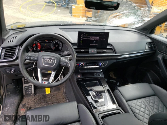 2022 Audi SQ5 Premium Plus with VIN WA1B4AFY6N2029833, listed as a Copart auction lot 52646383 with 11,460 mi miles. Bid and sale history available at carsss.com. Image 8.