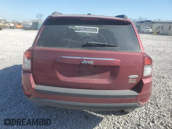 2014 Jeep Compass Latitude with VIN 1C4NJCEBXED509530, listed as a Copart auction lot 46624785 with 162,981 mi miles and Salvage Title. Bid and sale history available at DreamBid. Image 6.