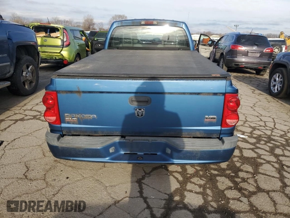 2005 Dodge Dakota SLT with VIN 1D7HW42N15S164120, listed as a Copart auction lot 84000074 with 107,087 mi miles and Non Repairable. Bid and sale history available at DreamBid. Image 6.