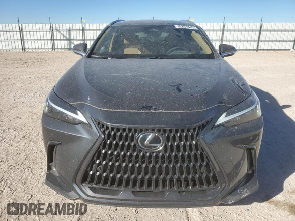 2025 Lexus NX with VIN 2T2ADCAZ8SC019651, listed as a Copart auction lot 46261345 with 9,758 mi miles and Salvage Title. Bid and sale history available at carsss.com. Image 5.