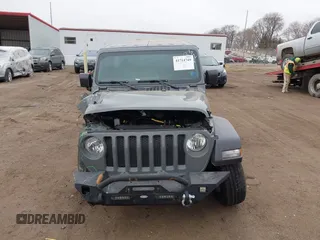2022 Jeep Wrangler Unlimited Willys Sport with VIN 1C4HJXDM7NW151427, listed as a IAAI auction lot 41714749 with 39,130 mi miles and . Bid and sale history available at DreamBid. Image 12.