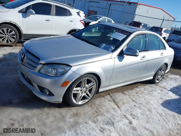 2008 Mercedes-Benz C-Class 3.0L Sport with VIN WDDGF54XX8F106777, listed as a IAAI auction lot 41431939 with 151,679 mi miles. Bid and sale history available at carsss.com. Image 2.