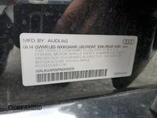 2015 Audi S8 with VIN WAUK2AFD6FN005005, listed as a Copart auction lot 72074884 with 74,335 mi miles and Salvage Title. Bid and sale history available at carsss.com. Image 12.