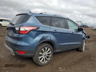 2018 Ford Escape Titanium with VIN 1FMCU0J91JUC57933, listed as a Copart auction lot 53152635 with 47,244 mi miles and Salvage title. Bid and sale history available at DreamBid. Image 3.