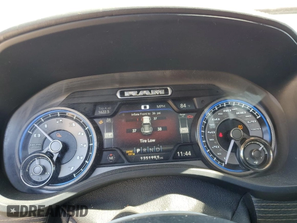2019 Ram 1500 Limited with VIN 1C6SRFHTXKN615586, listed as a Copart auction lot 58162805 with 135,199 mi miles and Salvage title. Bid and sale history available at DreamBid. Image 9.